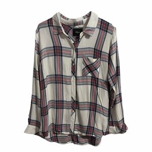 Rails Hunter Plaid Button-Up Shirt Sz L Preppy Classic